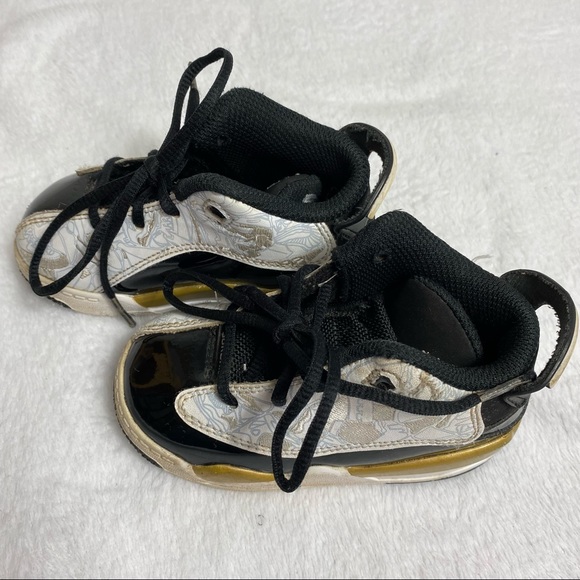 Jordan Dub Zero White Black Gold  Toddler 6C - Picture 6 of 7